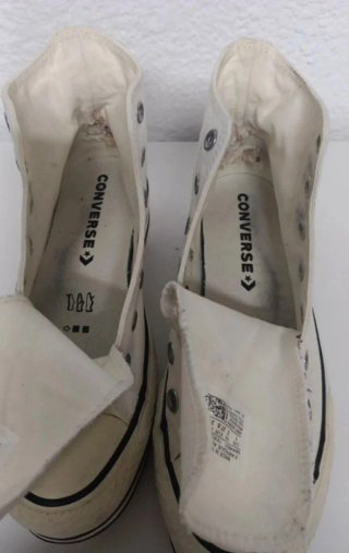 Sneakers Converse bianche con piattaforma Taglia 37.5