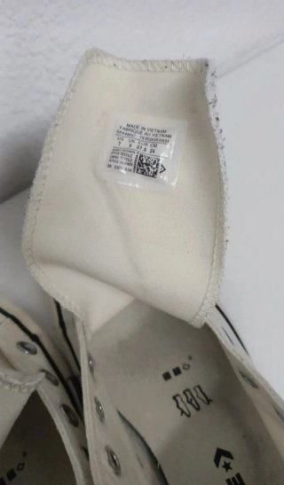 Sneakers Converse bianche con piattaforma Taglia 37.5