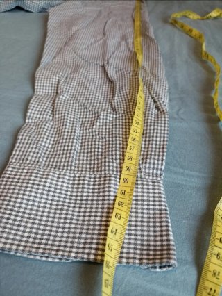 Camisa cuadros gris blanco manga larga Cortefiel