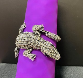 Bracciale braccialetto Geco Lucertola Coccodrillo