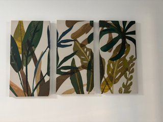 Cuadro moderno hojas tropicales