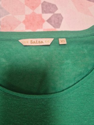 Camiseta mujer SALSA JEANS verde T. XS