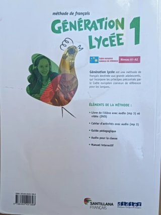 GENERATION LYCEE A1/A2 ELEVE+CD+DVD