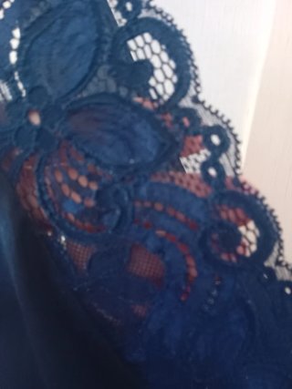 Sottoveste Venere vintage raso blu notte