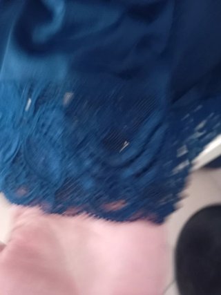 Sottoveste Venere vintage raso blu notte