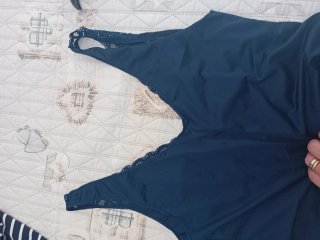 Sottoveste Venere vintage raso blu notte