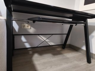 Escritorio moderno cristal y metal