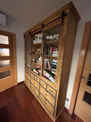 Mueble Vitrina Aparador Madera XL