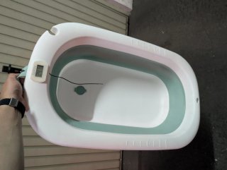 Bañera Bebé Plegable con Cojín