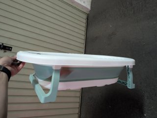 Bañera Bebé Plegable con Cojín