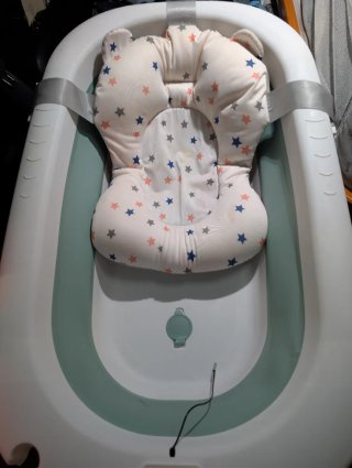Bañera Bebé Plegable con Cojín
