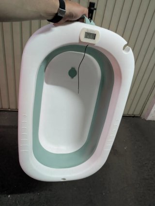 Bañera Bebé Plegable con Cojín