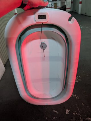 Bañera Bebé Plegable con Cojín