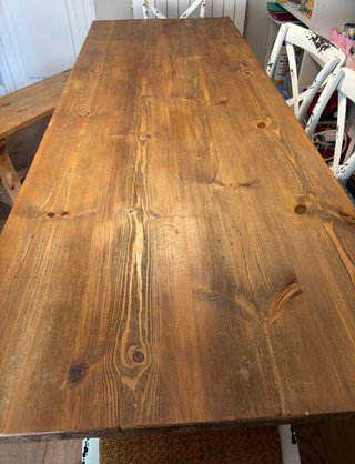 Tavolo da pranzo in legno rustico