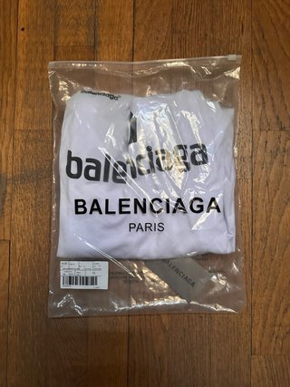 Camiseta Balenciaga Futbol Retro Blanca Talla S