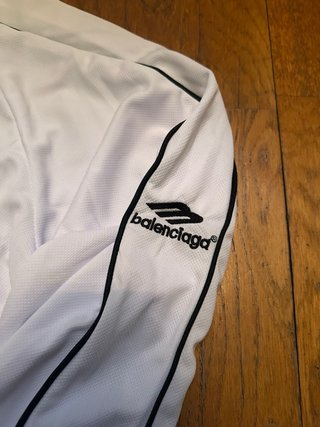 Camiseta Balenciaga Futbol Retro Blanca Talla S