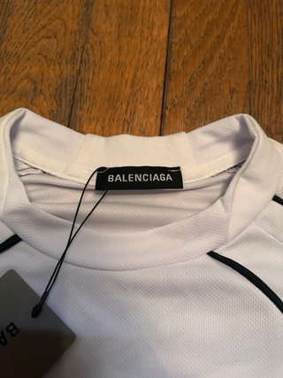 Camiseta Balenciaga Futbol Retro Blanca Talla S