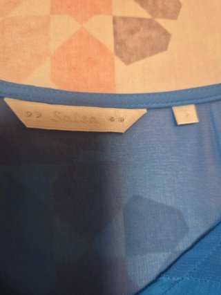 Blusa mujer SALSA azul de gasa T. S