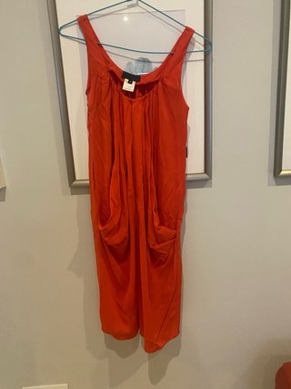 Vestido naranja de verano