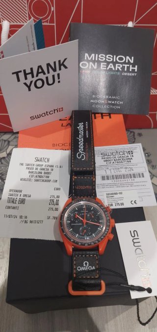 Omega x Swatch Speedmaster Mission to Earth