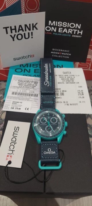 Omega x Swatch Speedmaster Mission to Earth