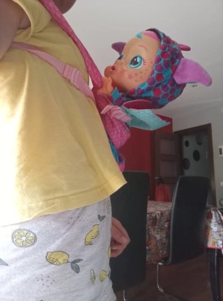 Bebe Llorón Dragón con Mochila