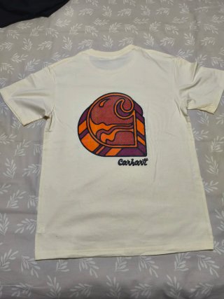 Camiseta Carhartt Talla S Logo Naranja