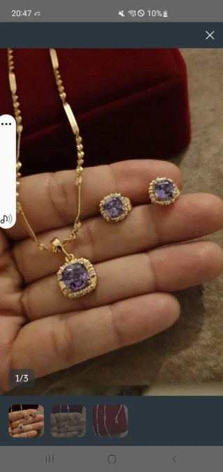 Conjunto Collar y Pendientes Oro 18k