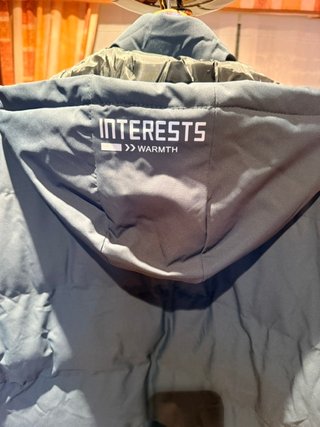 Parka Acolchada Marca Local XL Azul/Verde