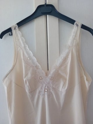 Sottoveste vintage GAFER pizzo nylon tg 6