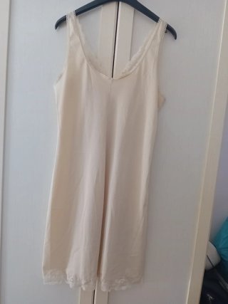 Sottoveste vintage GAFER pizzo nylon tg 6