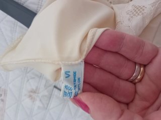 Sottoveste vintage GAFER pizzo nylon tg 6