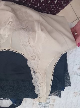 Sottoveste vintage GAFER pizzo nylon tg 6