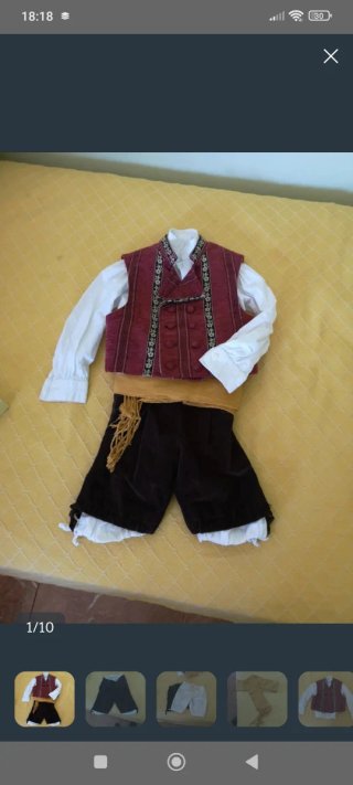 Traje regional torrentí talla 4