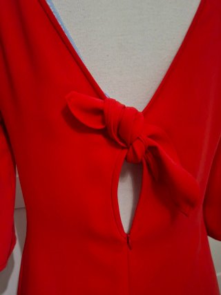 Vestido fiesta Alba Conde Talla 40 Rojo