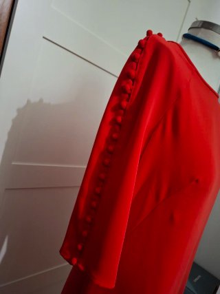 Vestido fiesta Alba Conde Talla 40 Rojo