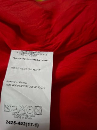 Vestido fiesta Alba Conde Talla 40 Rojo