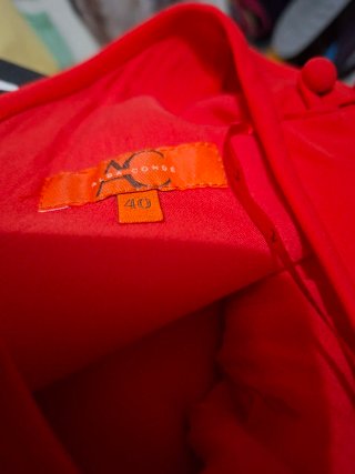 Vestido fiesta Alba Conde Talla 40 Rojo
