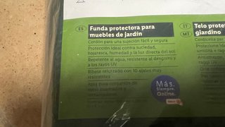 Funda protectora para mesa de jardín