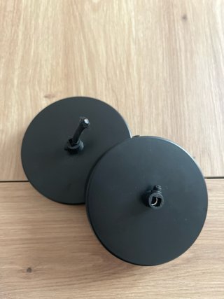 Florete aplique de lampara Kave Home negro metal