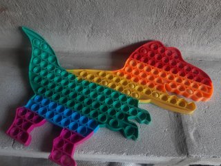 Pop it dinosauro arcobaleno