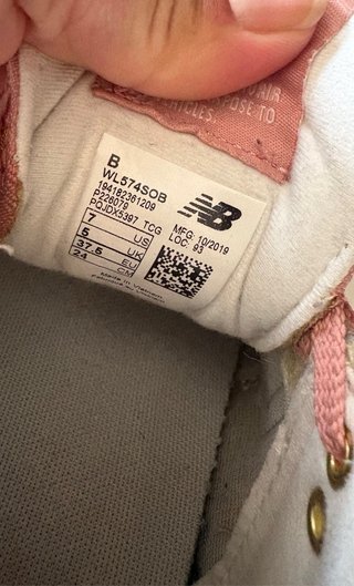 Zapatillas New Balance 574 Rosa y Dorado