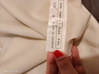 Copriletto vintage Lino e Seta con pizzo Cantù
