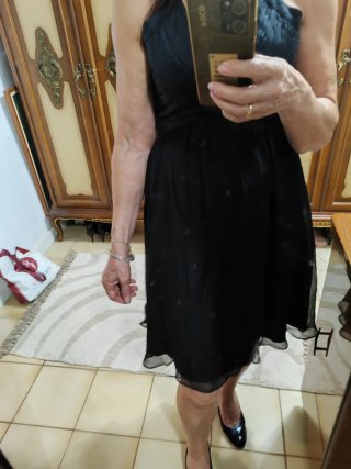 Vestido negro corto