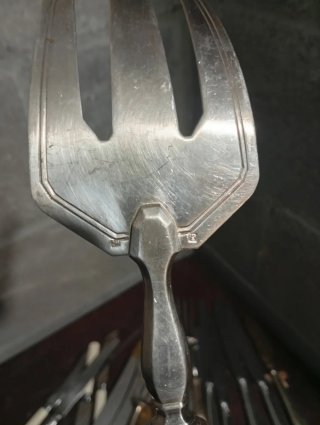 Cubiertos de plata francesa siglo XIX