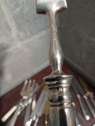Cubiertos de plata francesa siglo XIX