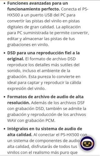 Tocadiscos Sony PS-HX500 Hi-Res Audio