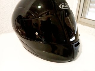 Casco Modular HJC Negro Brillante Talla L