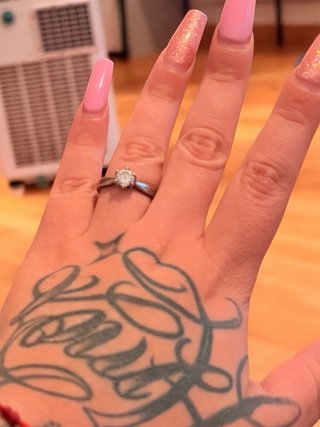 Anillo con cristal de plata