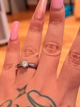 Anillo con cristal de plata